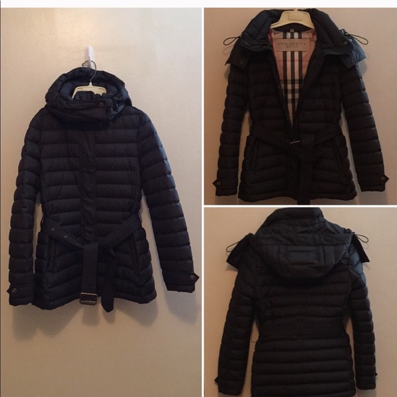 Burberry Brit Black Down Hooded Puffer Coat - M - Picture 3 of 7
